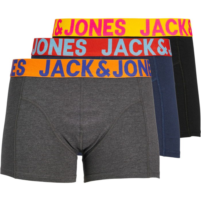 Boxeri JACK &JONES Crazy Solid Trunks 3P - 12151349-Black [1]