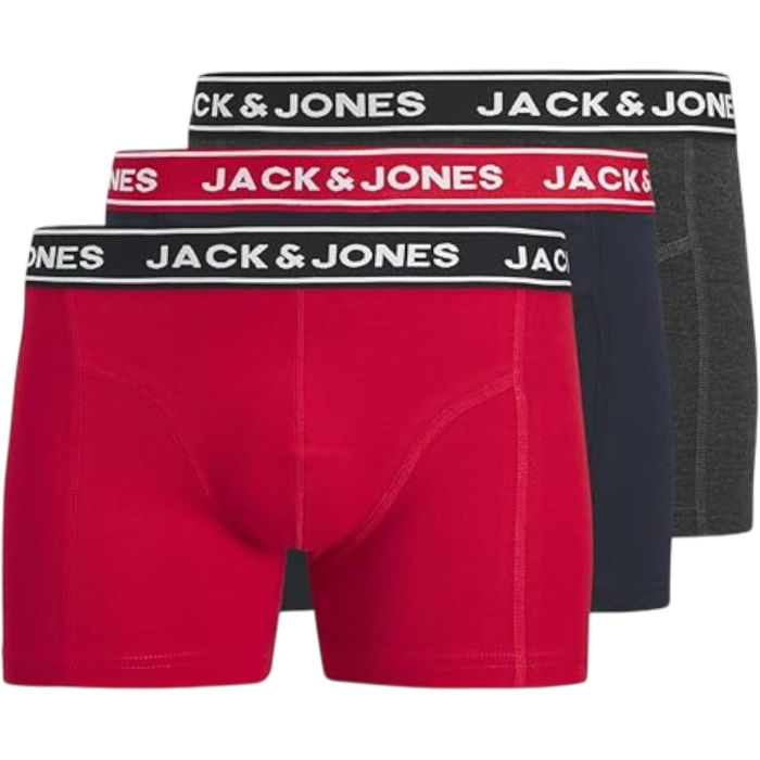 Boxeri JACK &JONES Hector Solid Trunks 3P - 12288873-Navy Blazer [1]