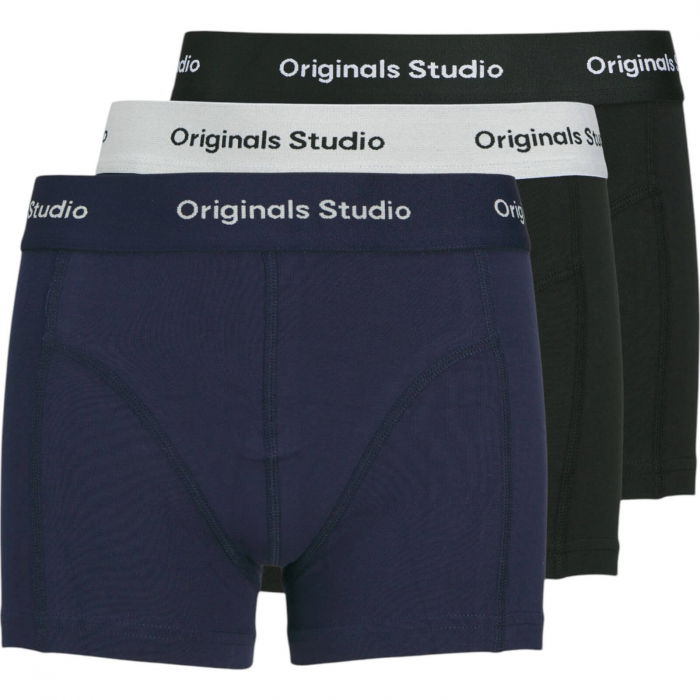 Boxeri JACK &JONES Vesterbro Solid JNR 3 perechi - 12274684-Ocean Cavern [1]