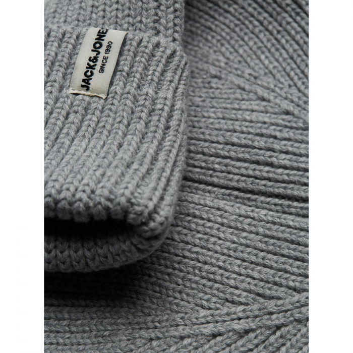 Caciula JACK &JONES Brink Beanie - 12193386-Light Grey Melange [2]