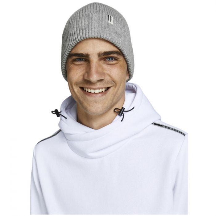 Caciula JACK &JONES Brink Beanie - 12193386-Light Grey Melange [3]