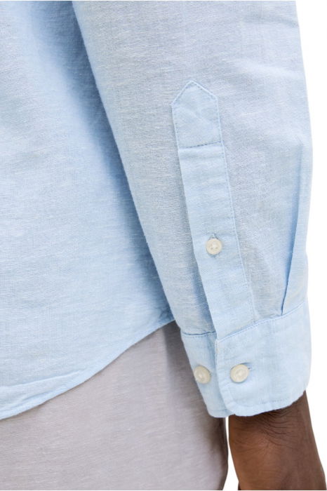 Camasa JACK &JONES Breeze Linen Blend - 12268964-Chambray Blue [4]