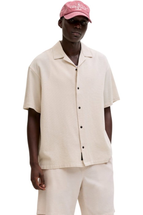Camasa JACK &JONES Global Waffle Resort - 12295551-Moonbeam [1]