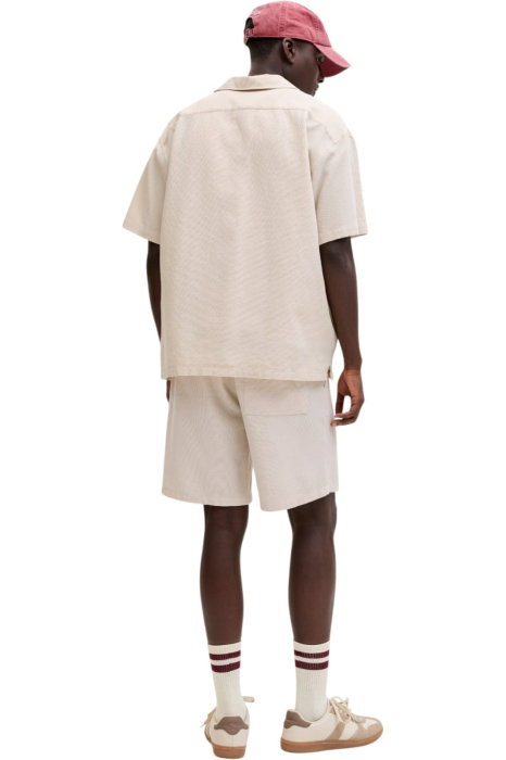 Camasa JACK &JONES Global Waffle Resort - 12295551-Moonbeam [2]