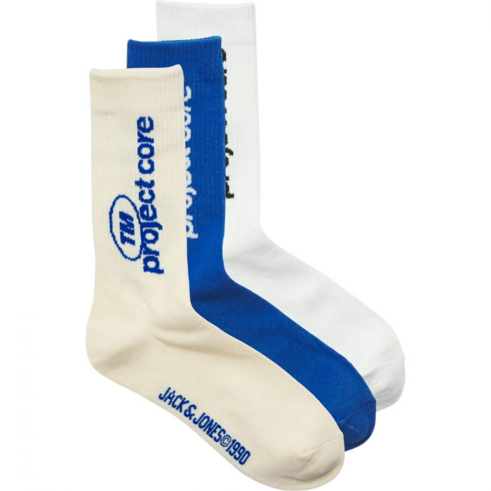 Ciorapi JACK &JONES Aero Tennis JNR 3 Perechi - 12274729-Buttercream [1]