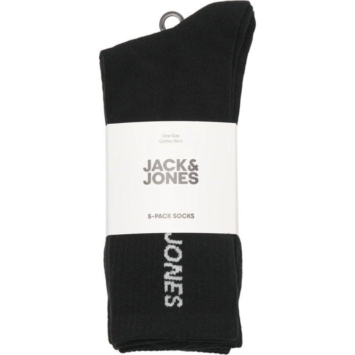 Ciorapi JACK &JONES Corp Old Logo Tennis 5 perechi - 12299302-Black [2]