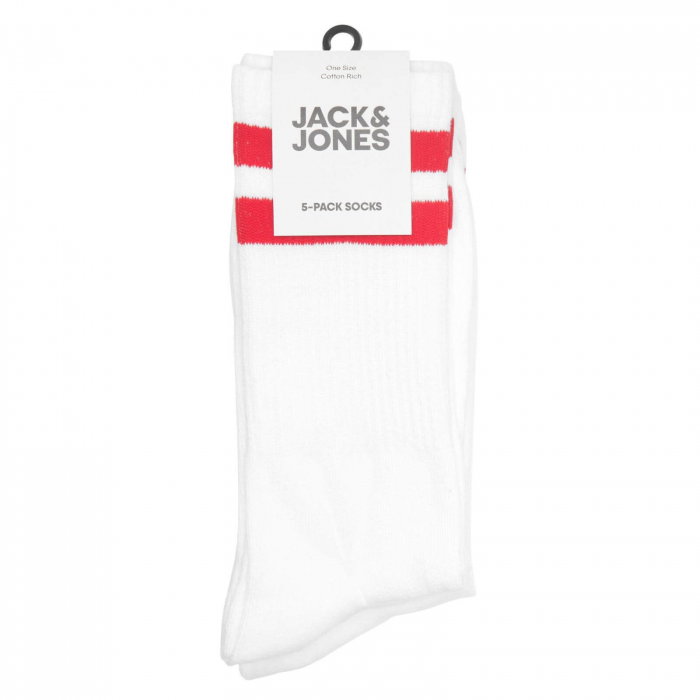 Ciorapi JACK &JONES Eli Tennis 5-pack - 12228660-White [2]