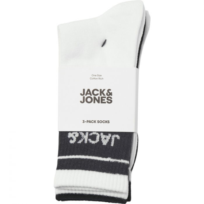 Ciorapi JACK &JONES Jerry Tennis 3 Perechi - 12268579-Asphalt [2]