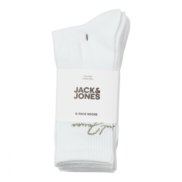 Ciorapi JACK &JONES Lukas Tennis 5 perechi - 12259024-White [2]