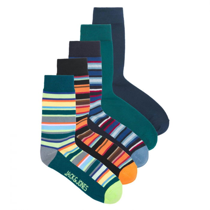 Ciorapi JACK &JONES Maggie 5-Pack - 12228653-Blue [1]