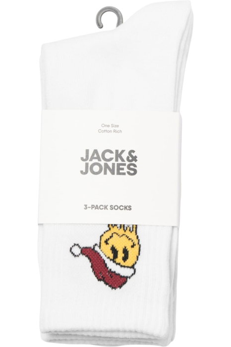 Ciorapi JACK &JONES Melting Smiley 3 perechi - 12305877-White [2]