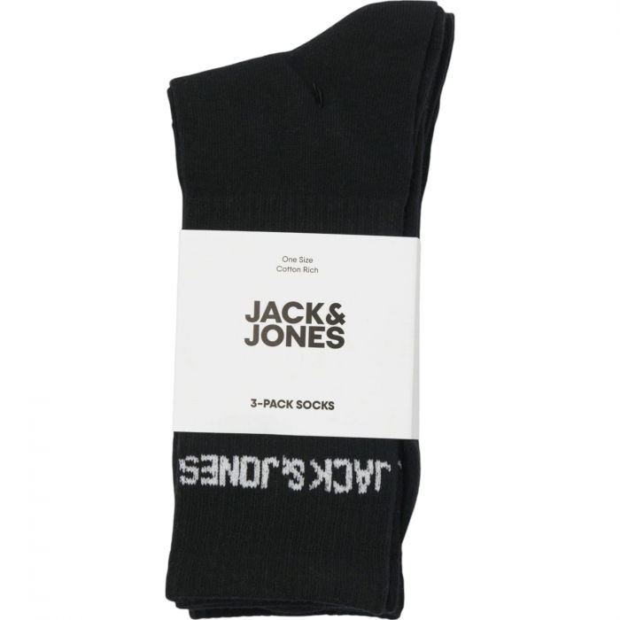 Ciorapi JACK &JONES Melvin Tennis 3 perechi - 12260083-Black [2]