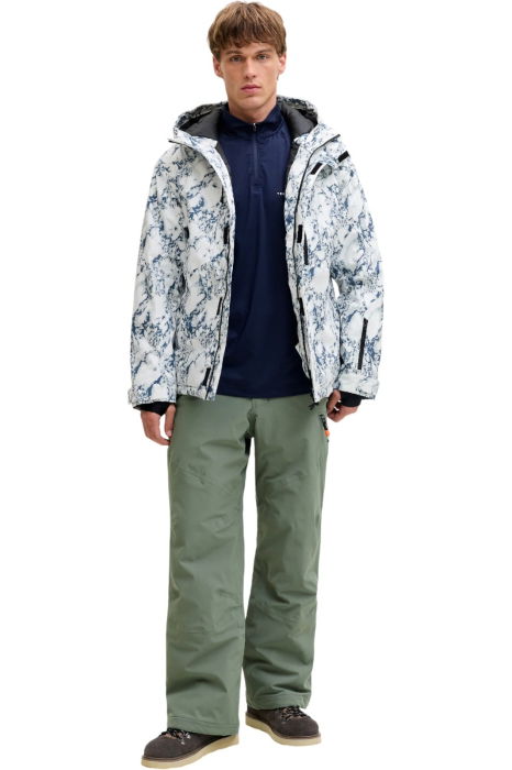 Geaca JACK &JONES Alpes Ski JKT Aw25 - 12284649-Bering Sea AOP [6]
