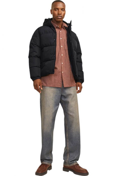 Geaca JACK &JONES Bradley Puffer Hood - 12256974-Black [6]