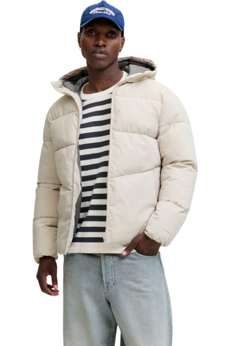 Geaca JACK &JONES Global Puffer - 12283517-Moonbeam [1]