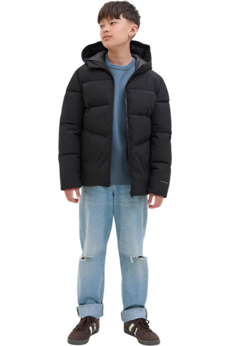 Geaca JACK &JONES Global Puffer JNR - 12283847-Black [6]