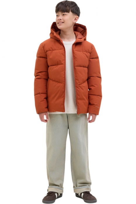 Geaca JACK &JONES Global Puffer JNR - 12283847-Picante [6]