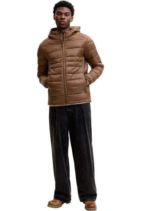 Geaca JACK &JONES Kingsley Light Puffer Hood - 12298869-Cocoa [6]
