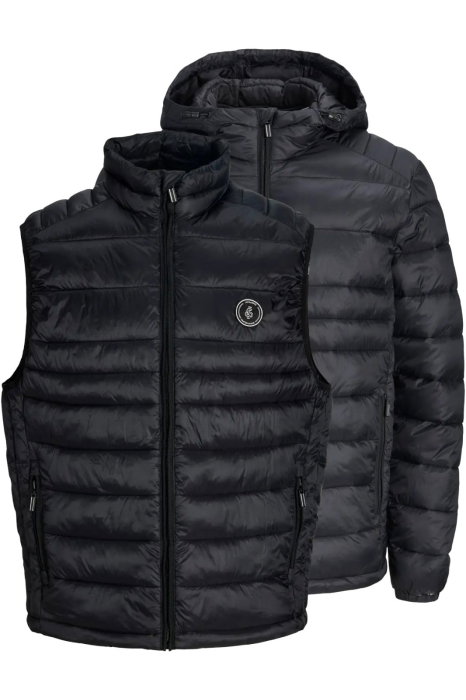 Geaca JACK &JONES Kingsley Light Puffer Jacket and Vest Set - 12307816-Black [1]