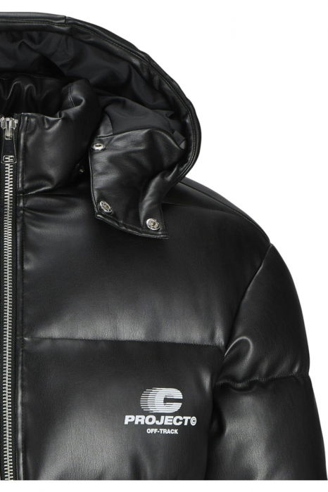 Geaca JACK &JONES Terrain PU Puffer Hood - 12269722-Black [5]