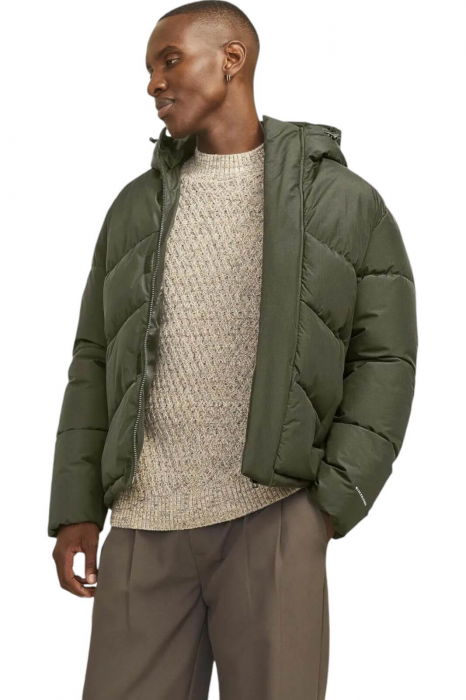 Geaca JACK &JONES World Puffer - 12259850-Olive Night [3]