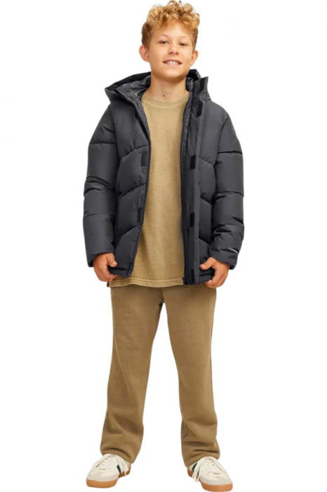 Geaca JACK &JONES World Puffer JNR - 12260052-Asphalt [7]