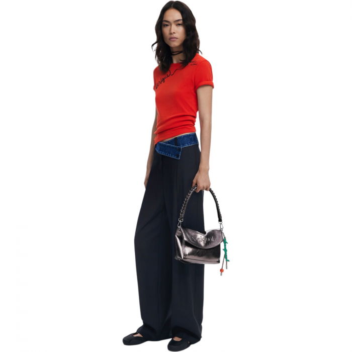 Geanta Desigual Half Logo Trokel Dark Silver 6L - 25WAXPAQ-9225 [7]