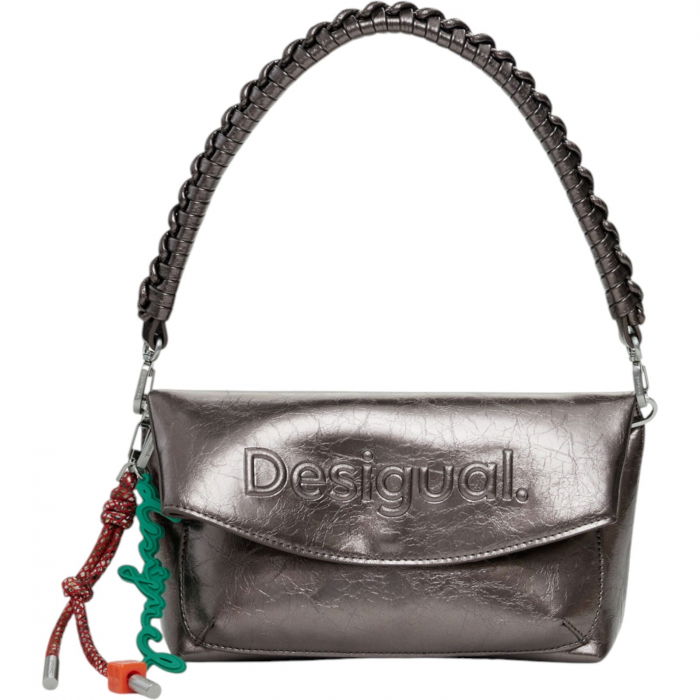 Geanta Desigual Half Logo Trokel Dark Silver 6L - 25WAXPAQ-9225 [3]