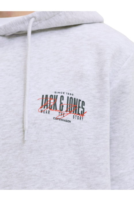 Hanorac JACK &JONES Aero Sweat Hood - 12298491-White Melange [4]