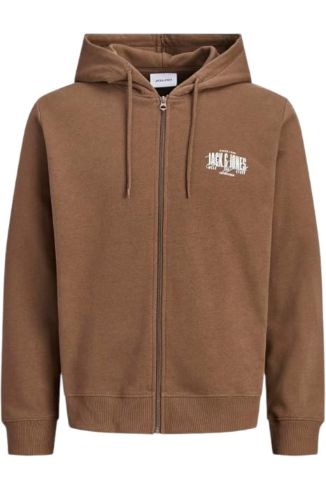 Hanorac JACK &JONES Aero Sweat Zip - 12298494-Cocoa [1]