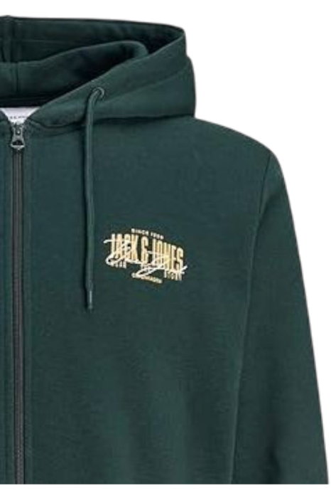 Hanorac JACK &JONES Aero Sweat Zip - 12298494-Scarab [4]