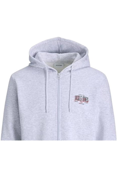 Hanorac JACK &JONES Aero Sweat Zip - 12298494-White Melange [3]