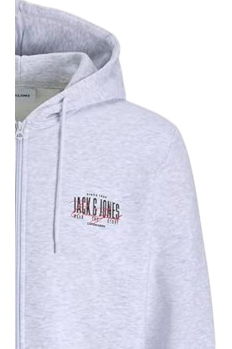 Hanorac JACK &JONES Aero Sweat Zip - 12298494-White Melange [4]