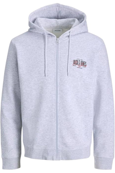 Hanorac JACK &JONES Aero Sweat Zip - 12298494-White Melange [1]