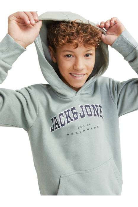 Hanorac JACK &JONES Aleb Varsity JNR - 12259564-Iceberg Green [3]