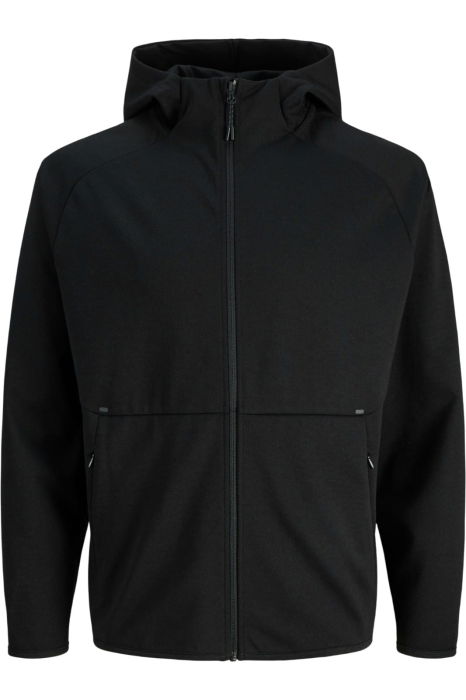 Hanorac JACK &JONES Base Sweat Zip Hood PLS - 12289680-Black [1]