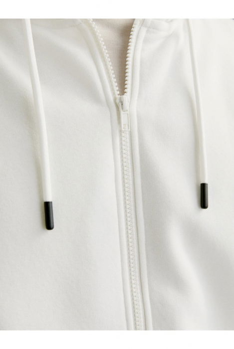 Hanorac JACK &JONES Bradley Hood Zip - 12249342-Cloud Dancer [5]