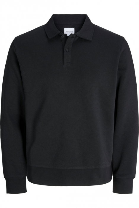 Bluza JACK &JONES Bradley Sweat Polo - 12278586-Black [1]