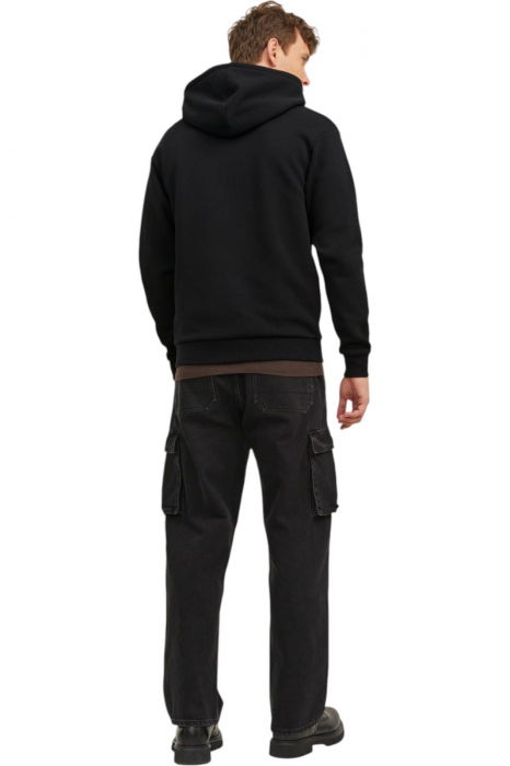 Hanorac JACK &JONES Bradley Sweat Zip Hood - 12249342-Black [2]