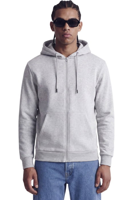 Hanorac JACK &JONES Bradley Sweat Zip Hood - 12249342-Light Grey Melange [1]