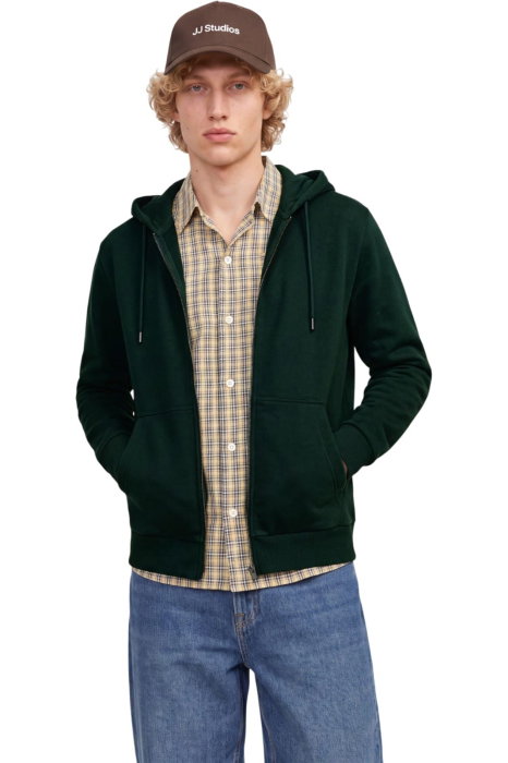 Hanorac JACK &JONES Bradley Sweat Zip Hood - 12249342-Scarab [1]