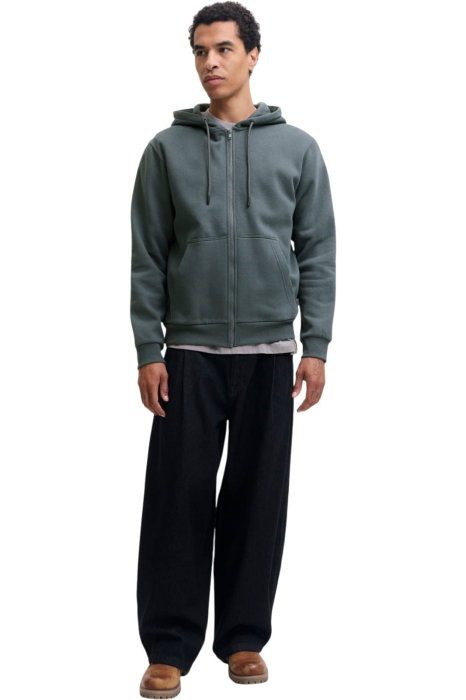Hanorac JACK &JONES Bradley Sweat Zip Hood - 12249342-Turbulence [5]