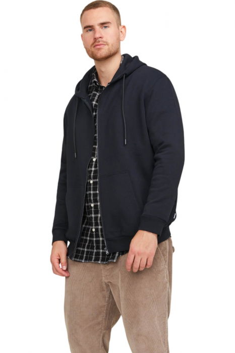 Hanorac JACK &JONES Bradley Zip Hood PLS - 12250596-Black [1]
