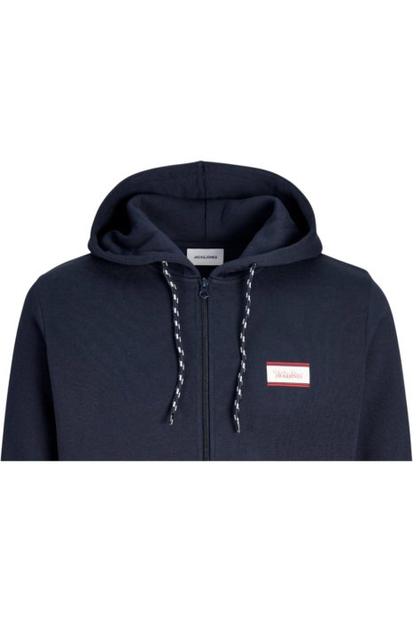 Hanorac JACK &JONES Buster Sweat Zip Hood Bts - 12298627-Navy Blazer [3]