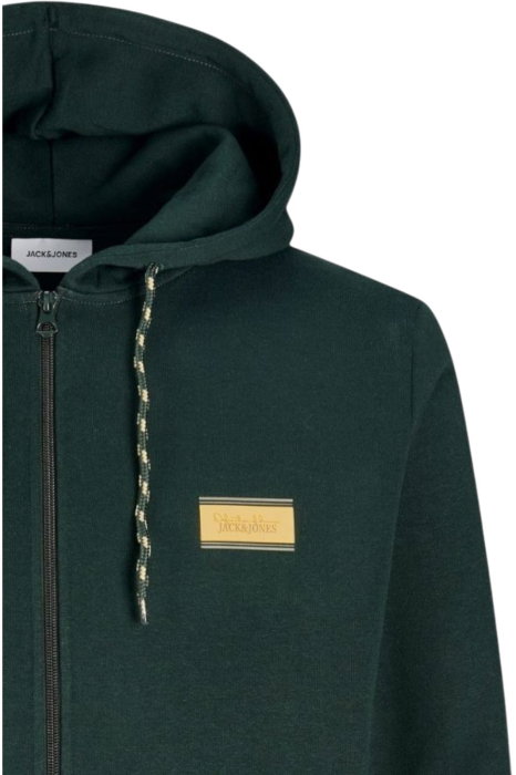 Hanorac JACK &JONES Buster Sweat Zip Hood Bts - 12298627-Scarab [3]