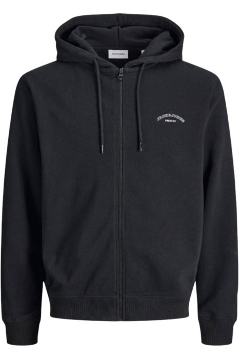 Hanorac JACK &JONES College Logo Zip Hood PLS - 12289689-Black [1]