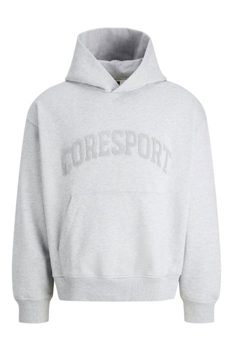 Hanorac JACK &JONES Cover Clean Application Hood - 12282817-Light Grey Melange [1]