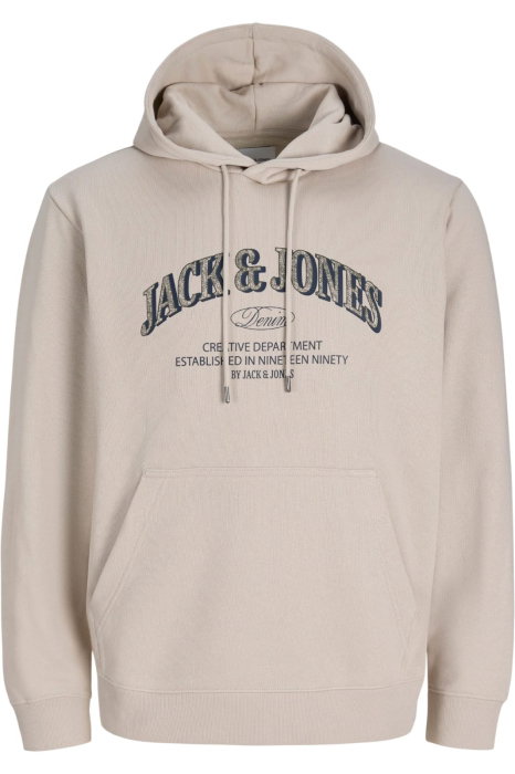 Hanorac JACK &JONES Denver Logo Sweat Hood - 12298730-Moonbeam [3]