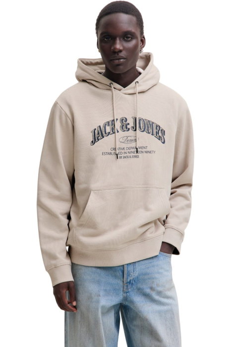 Hanorac JACK &JONES Denver Logo Sweat Hood - 12298730-Moonbeam [1]