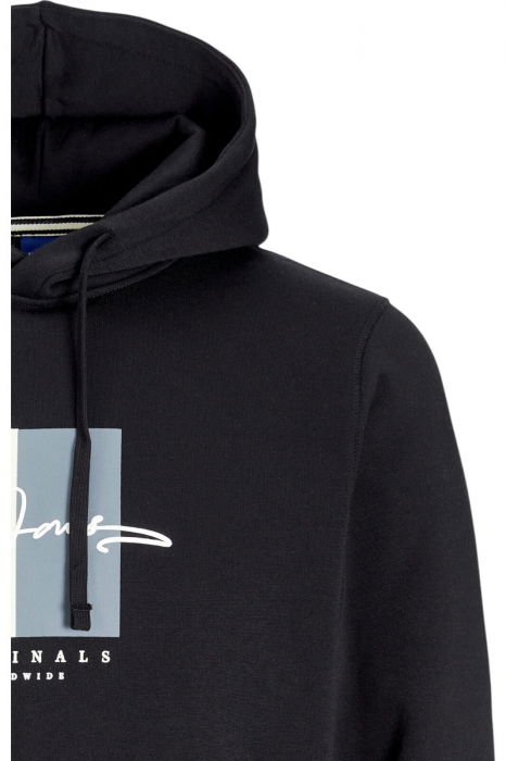 Hanorac JACK &JONES Frederiksberg Box Script Hood - 12274585-Black [3]